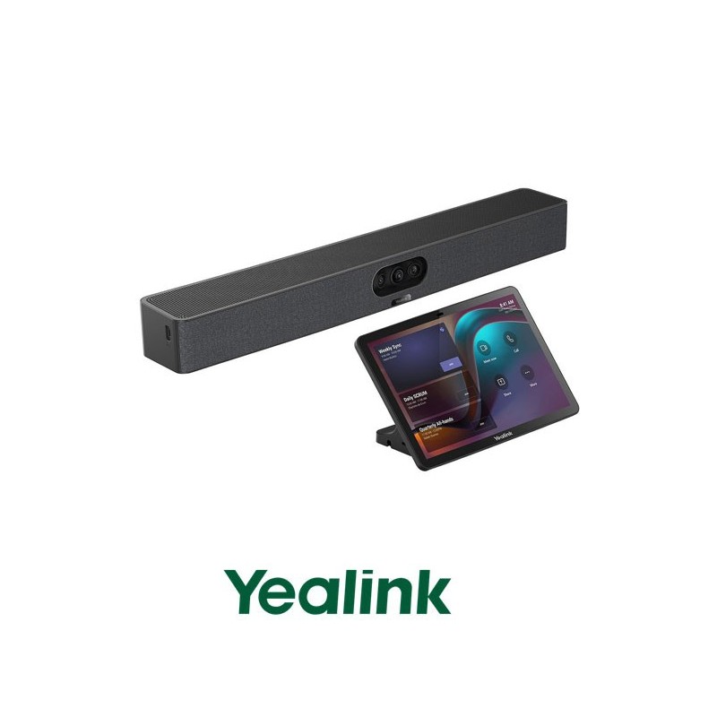 Yealink Collaboration Bar for focus room. A25 colaboration bar, CTP25 touch console. 2 year hardware warranty.