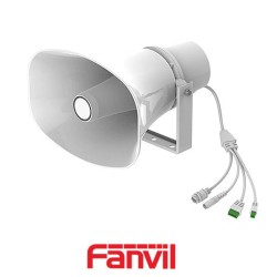 Altavoz Fanvil para Exterior Blanco (IP66, 2 Cuentas SIP, 8 Ω y 30 W, Personalización de archivos de audio)