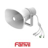 Altavoz Fanvil para Exterior Blanco (IP66, 2 Cuentas SIP, 8 Ω y 30 W, Personalización de archivos de audio)