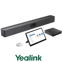 Yealink Native Zoom Room system for Small-to-medium rooms. 1x  Meetingbar A50, MCoreKit-C5U (with MCore4 mini-PC, MTouch Plus and  RoomSensor)