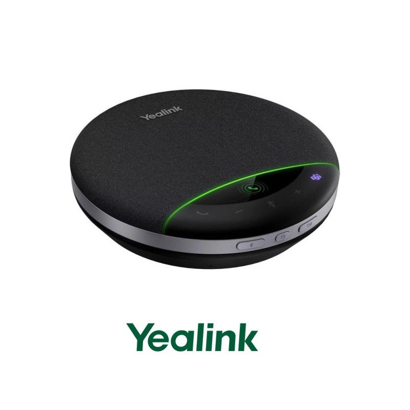 Yealink speaker USB SP96. Integra 6 microfonos y altavoz de 65mm. AI Noise cancellation. Daisy Chain