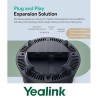 Yealink CP50 speakerphone. 1x 7.5m CAT5E cable, 1x 1.8m USB-C cable. Including 2-year AMS
