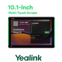10 inch Android Yealink Scheduling Panel. For certified booking platforms: Space connect, Flowscape, Zoom,Microsoft, Gingco systems.