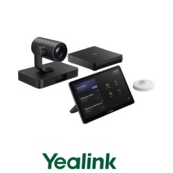Yealink Microsoft Teams  Rooms  system  for  large rooms,  1x  SmartVision  80  quad-eye  20X  optical  PTZ  4K  intelligent  camera,  VCR20  remote  control,. Yealink  MCoreKit-C5U with MCore4 mini-PC, Mtouch Plus and Roomsensor. No Audio.