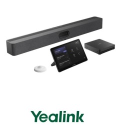 Yealink Native  Microsoft  Teams  Rooms  system  for  Medium-to-large  rooms: MeetingBar  A50  Intellient  AIO  device,  Yealink MCoreKit-C5U  (Mcore4 mini PC+ Mtouch Plus and RoomSensor). 2 year Warranty.