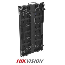 Cabinet Hikvision rental de exterior Pitch 2,9mm. Dimensiones: 500x1000mm. Brillo: 4500. Mantenimiento Trasero. Curve Lock.