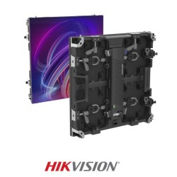 Cabinet Hikvision rental de exterior Pitch 2,9mm. Dimensiones: 500x500mm. Brillo: 4500. Mantenimiento Trasero. Curve Lock.